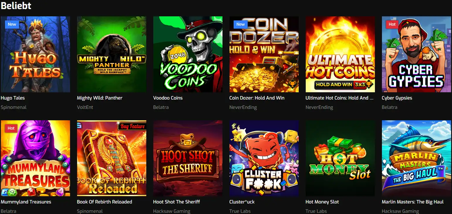 hugo casino slots